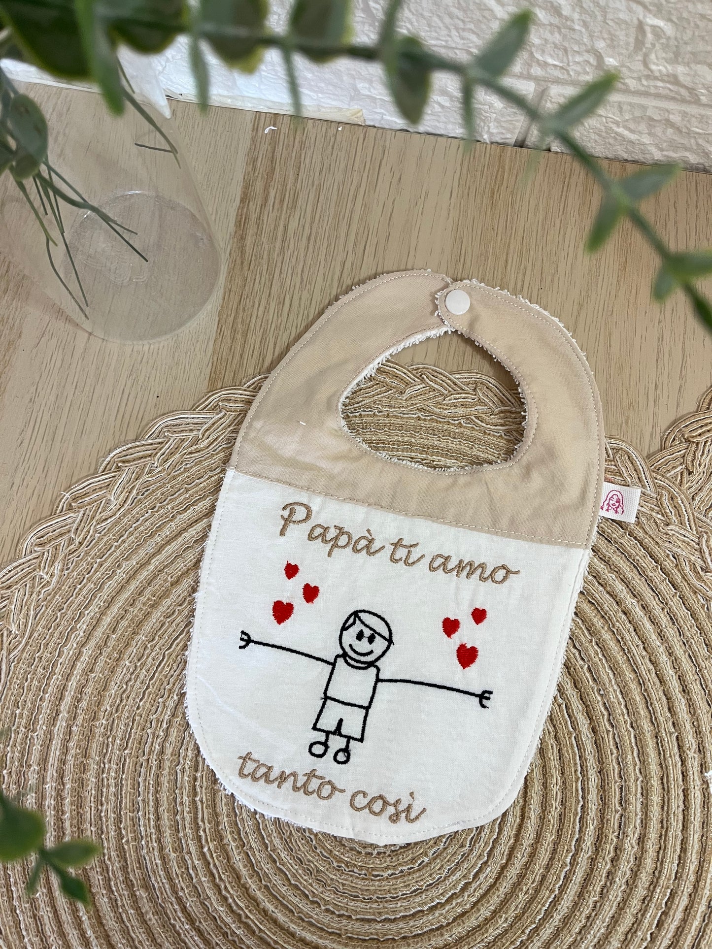 Bavaglino papà ti amo