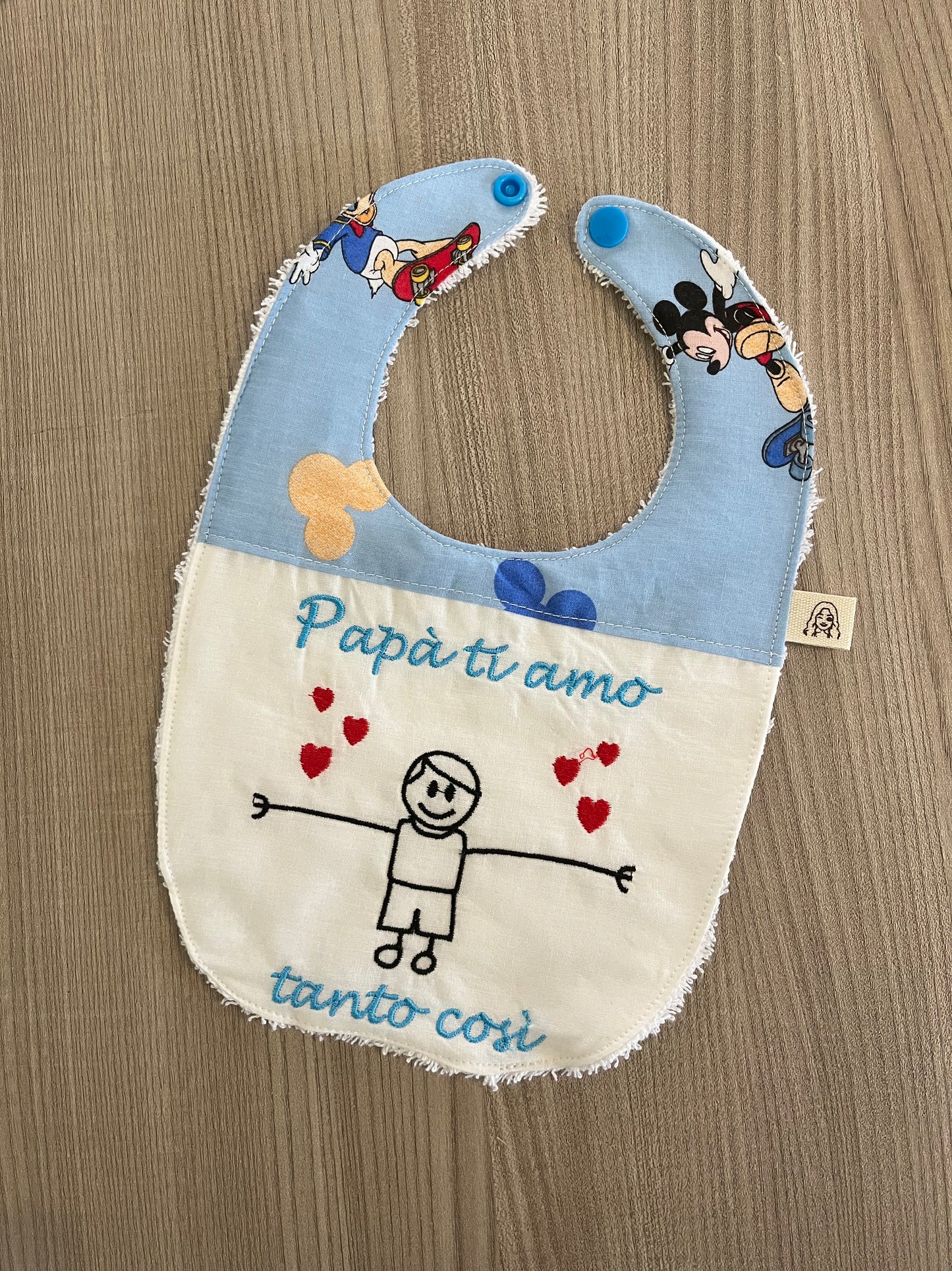 Bavaglino papà ti amo