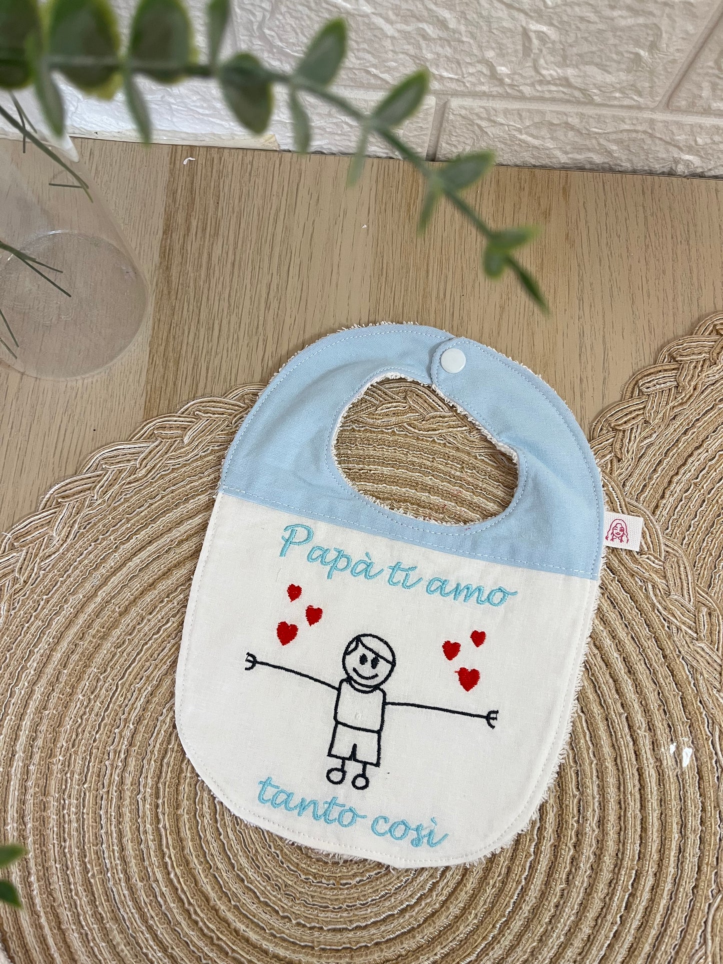 Bavaglino papà ti amo