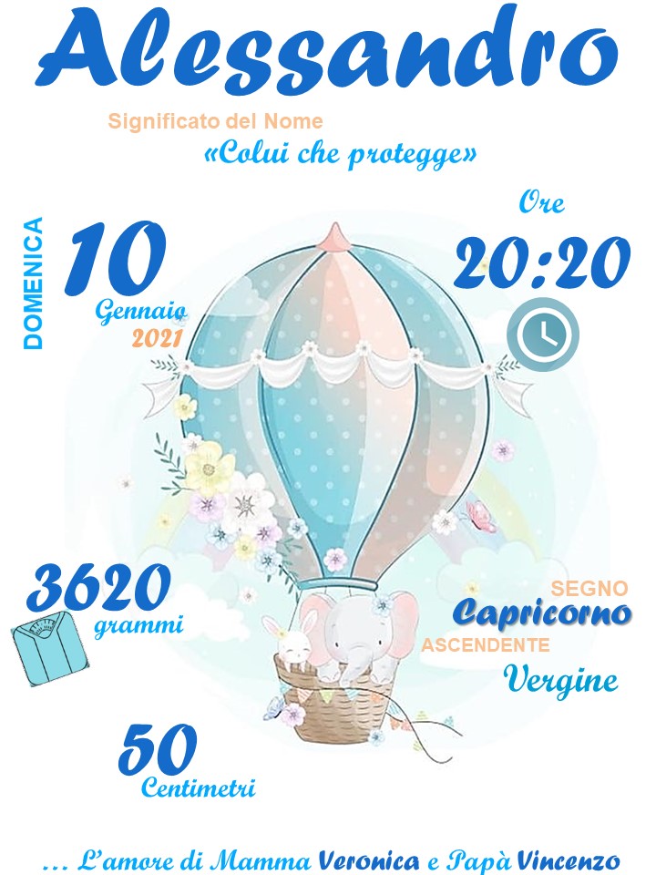 Quadretto nascita