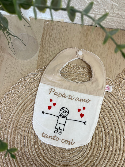 Bavaglino papà ti amo