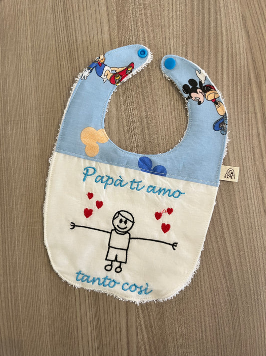 Bavaglino papà ti amo
