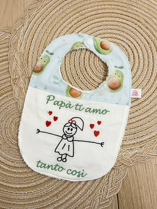 Bavaglino papà ti amo