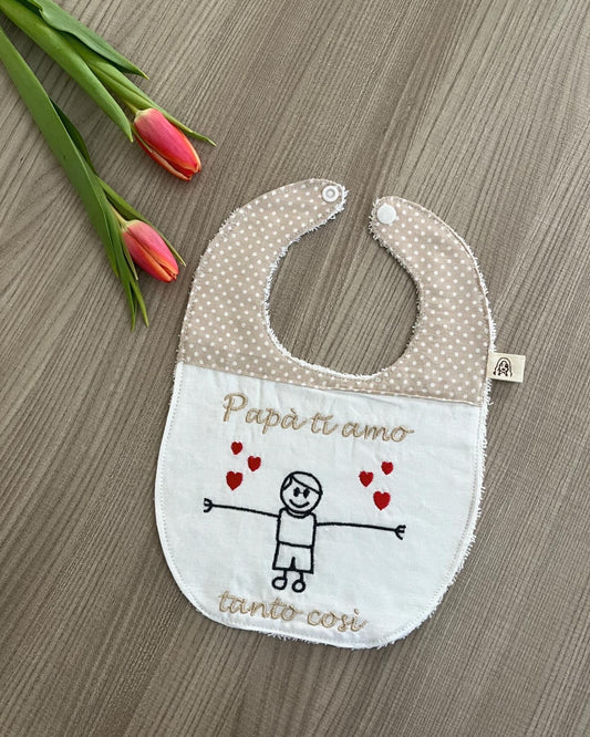 Bavaglino papà ti amo