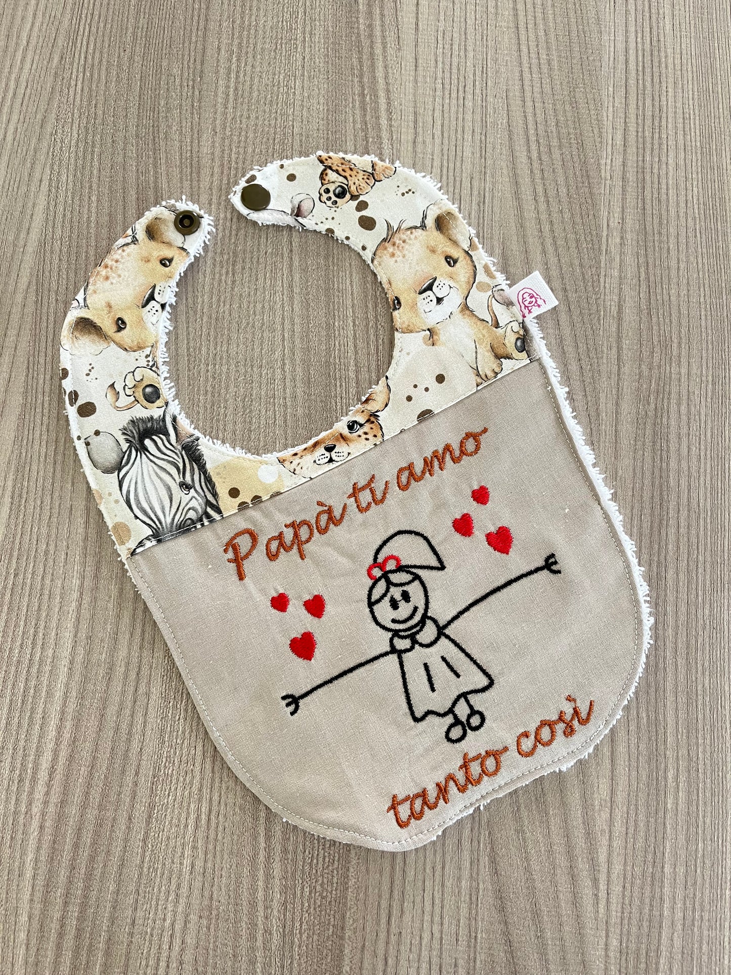 Bavaglino papà ti amo
