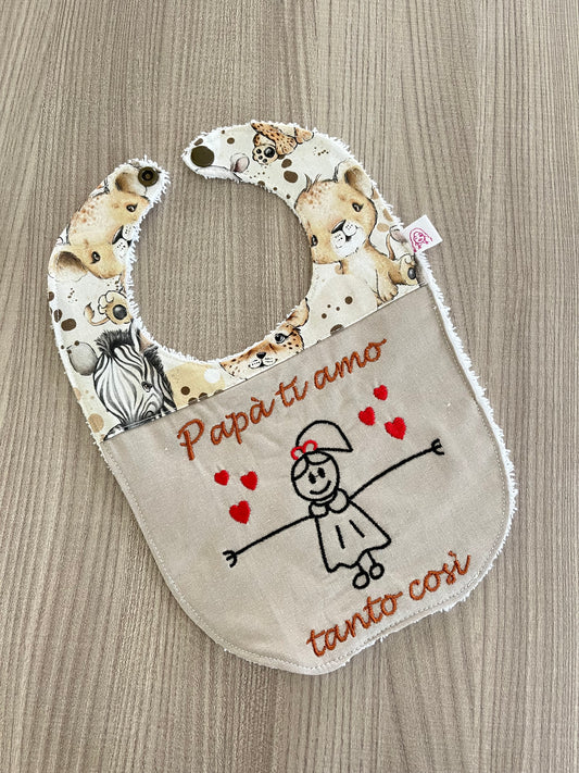 Bavaglino papà ti amo