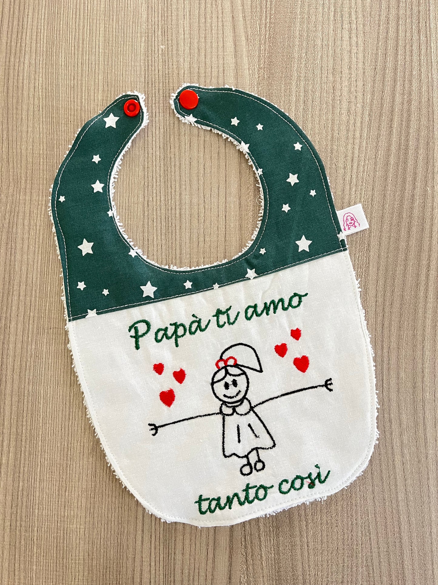 Bavaglino papà ti amo