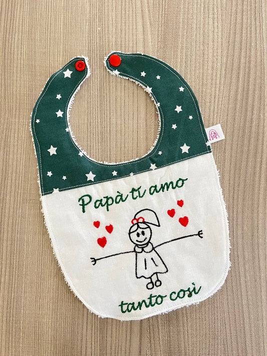 Bavaglino papà ti amo