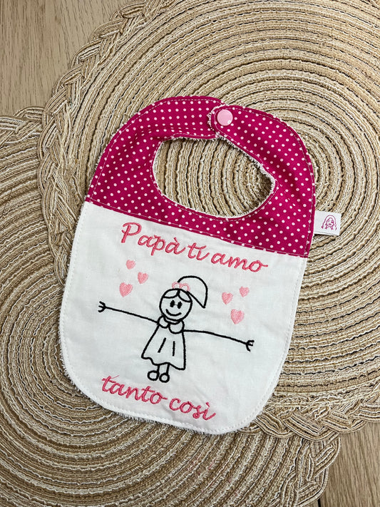 Bavaglino papà ti amo