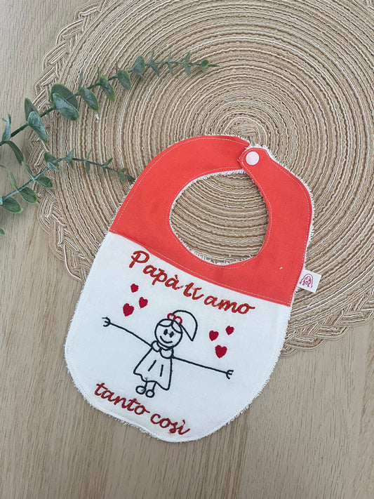 Bavaglino papà ti amo