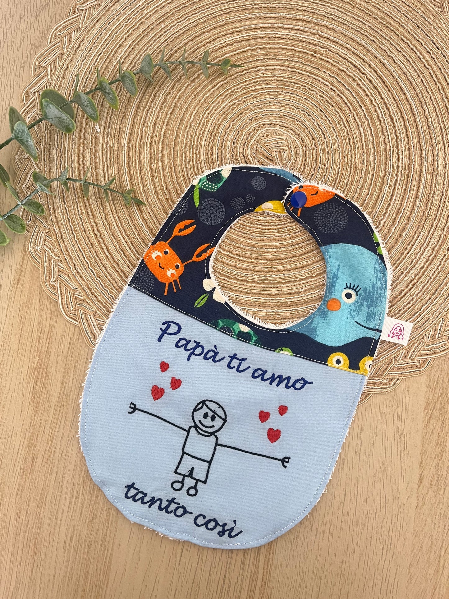 Bavaglino papà ti amo