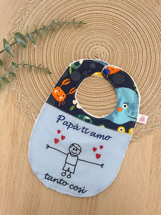 Bavaglino papà ti amo