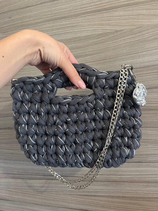 Borsa in fettuccia e filo lurex -30%