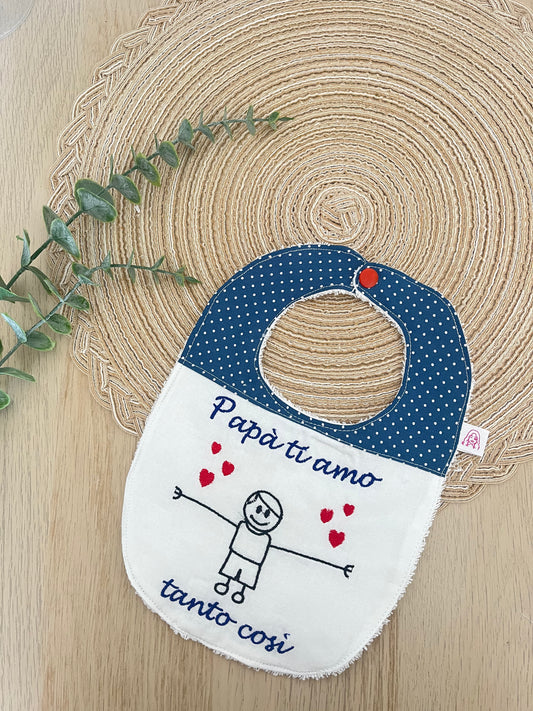 Bavaglino papà ti amo