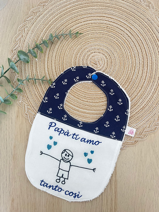 Bavaglino papà ti amo