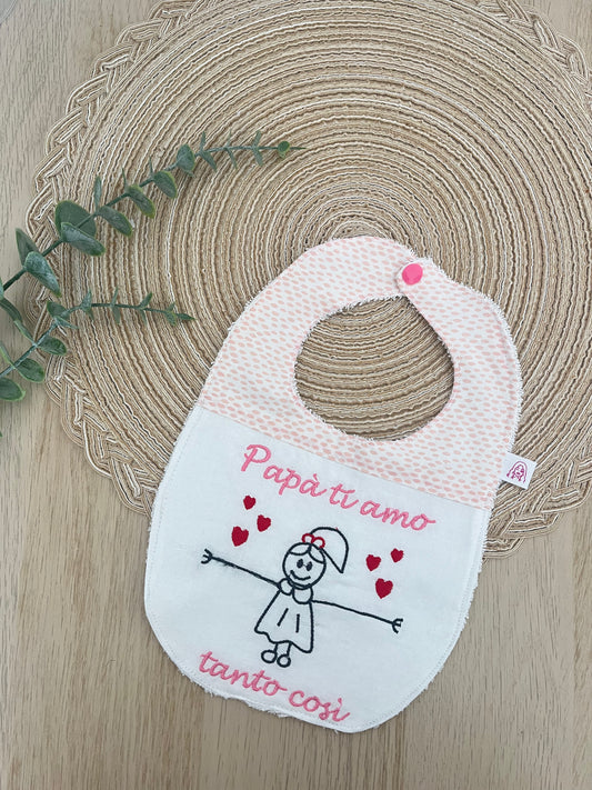 Bavaglino papà ti amo