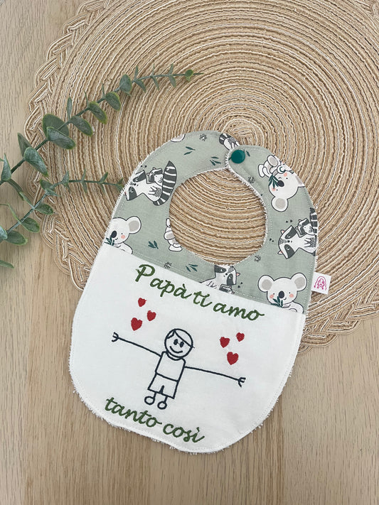 Bavaglino papà ti amo