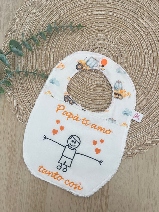 Bavaglino papà ti amo